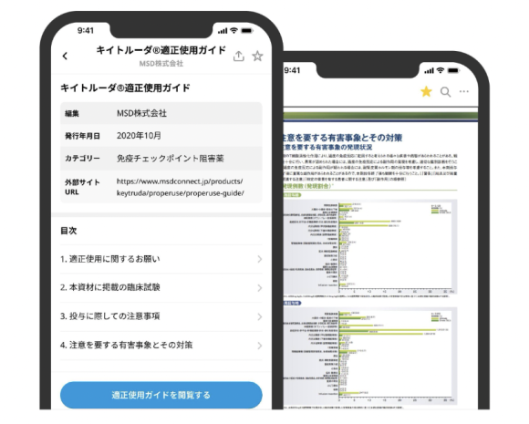 キイトルーダ®適正使用ガイドのコンテンツ