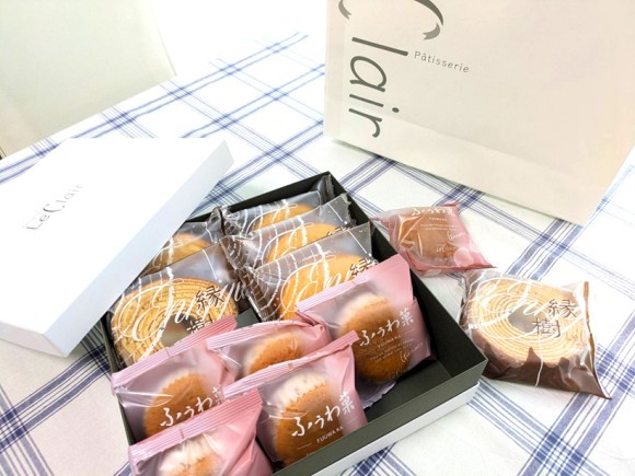【おすすめ店紹介】お客さまより、群馬県太田市の人気スイーツ店「leclair ル・クレール」さんのバウムクーヘンをメインにした焼き菓子セットを頂きましたケーキも美味しいとのことでぜひ行ってみたいです。