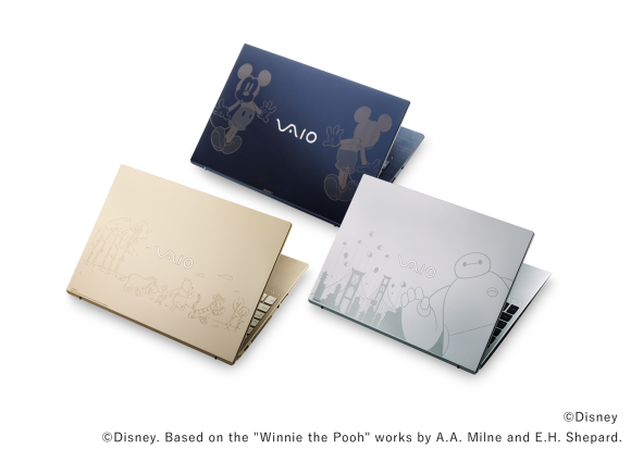 ディズニーモデル（ネイビーブルーはVAIO F14、サテンゴールド、サテンシルバーはVAIO F16）