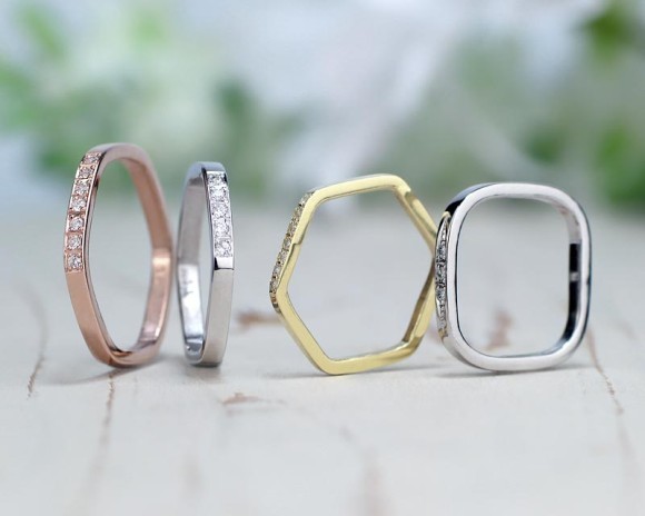 四角・六角の手作り結婚指輪