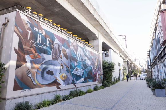下北沢壁画アート広告