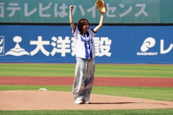 横浜DeNAベイスターズ KANAGAWA 47PRO 60cm 7 1/2 5月3日（土）横浜DeNAベイスターズVS読売ジャイアンツ 相川七瀬さんが