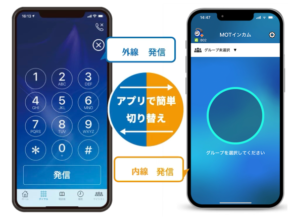 累計27,500社以上の導入実績のクラウドPBX「MOT/TEL」に 複数人で会話ができるインカム機能が追加！