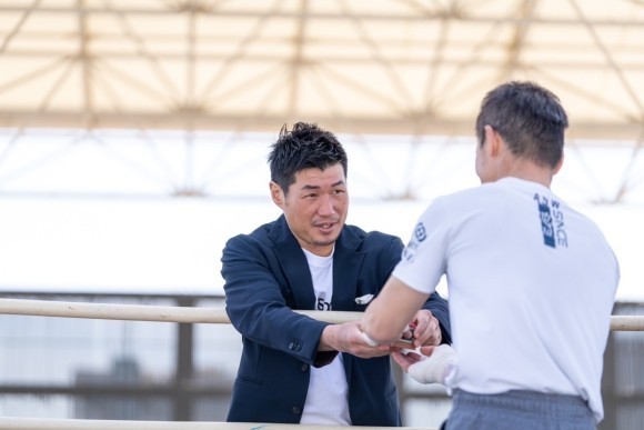 第二回HOZUMIHASEGAWACUP 長谷川穂積選手の様子