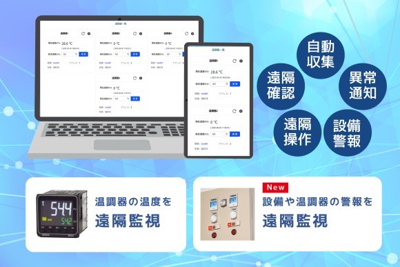 IoTで温調器と設備を遠隔監視
