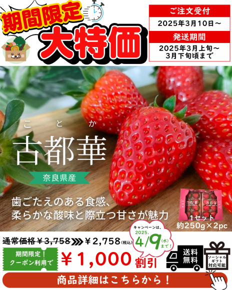 アグリセレクト特集商品_古都華