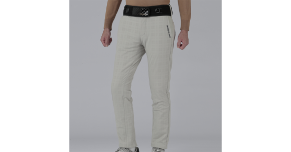 エンボス裏起毛ウォームパンツ BOA エナメル　ベージュ