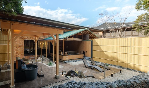 大浴場「かぐらばの湯」男性の露天風呂