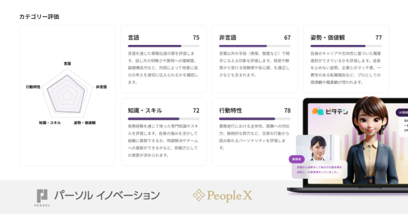 パーソルイノベーションとPeopleX、人材紹介サービス『ピタテン』における求職者のプレカウンセリング向けのAIシステムを共同開発　2025年11月1日(土)より本格活用を開始 求職者は夜間・休日のプレカウンセリングが可能となりスムーズな転職の一歩に