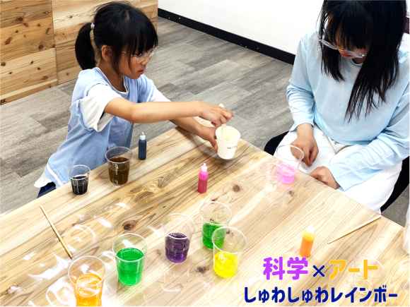 科学×アート　しゅわしゅわレインボー