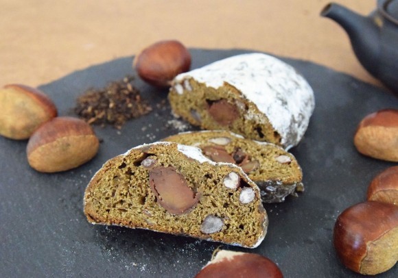 栗とほうじ茶のシュトレン