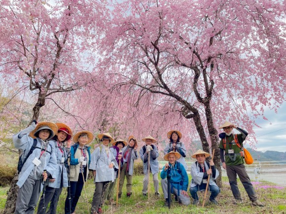 ひのき笠と半纏と杖の『中山道 時間旅行3点セット』