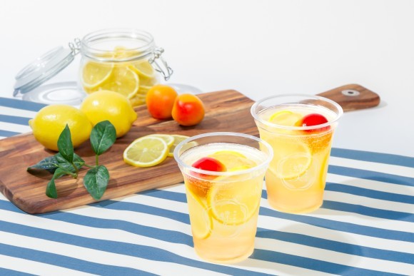 「梅とレモンの真夏のソーダ」