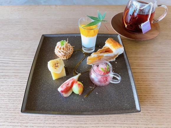 幸せの塩スイーツ　ドリンク付　￥2,000（2023年秋バージョン）