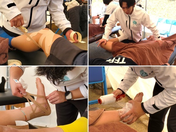 処置を行う様子