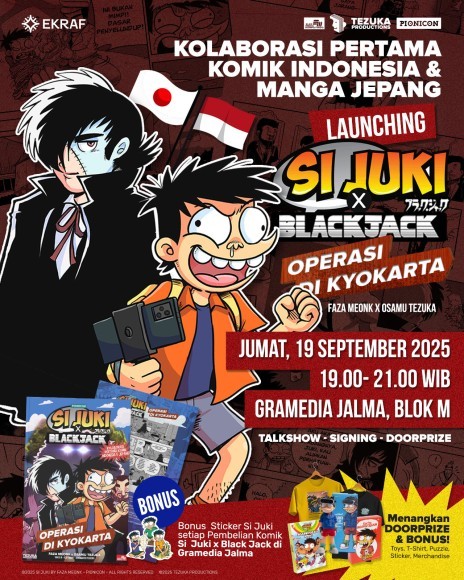 シ・ジュキｘブラックジャック発売記念イベントがインドネシア・ジャカルタ中心地の「BLOCK MのGRAMEDIA　JALMA店」にて、発売記念イベントが9月19日に開催されます。