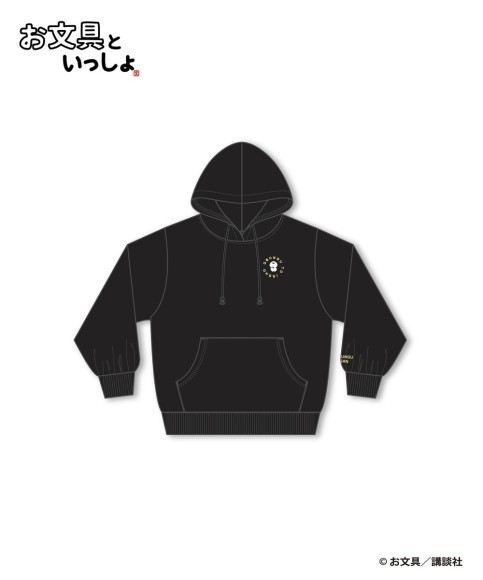 ■「お文具といっしょ」HICUL（ハイカル）刺繍パーカー_お文具さん　￥5,940