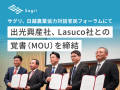サグリ株式会社は、日越農業協力対話官民フォーラムに参加し、両国農業大臣の立ち合いの下出光興産社、Lasuco社との覚書（MOU）締結を発表
