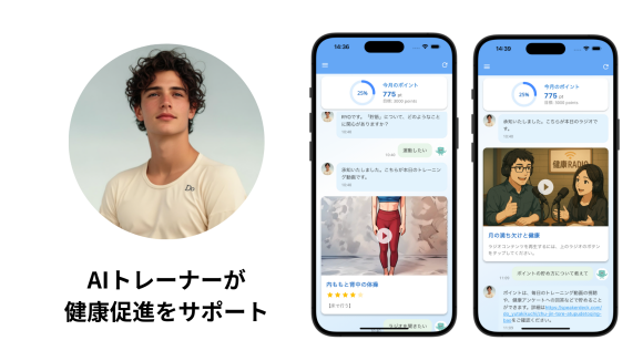 AIトレーナーが健康促進をサポート