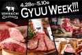 【"肉くじ"や限定メニューが登場】厳選黒毛和牛をリーズナブルに楽しめる焼肉店「USHIHACHI（ウシハチ）」にて、4月28日（金）よりGW特別企画『GYUU WEEK!!!』を開催！