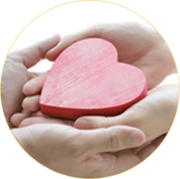 大事なハートを受け継ぐマーク.