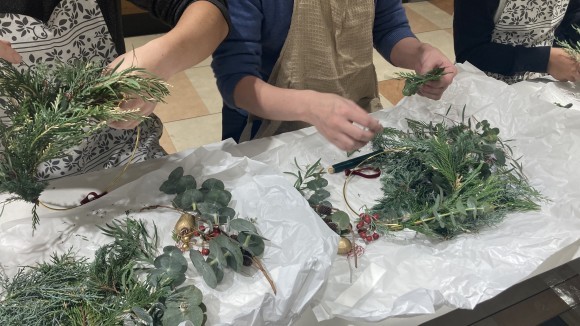 style table吉祥寺パルコ店でクリスマスリースづくりワークショップを開催しました