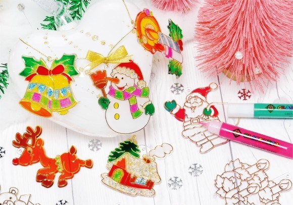 「グラスデコ クリスマスオーナメントセット」