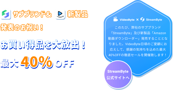 VideoByte キャンペーン