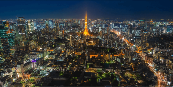 東京タワーが見える夜景