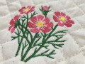 春っぽいお花の刺繍