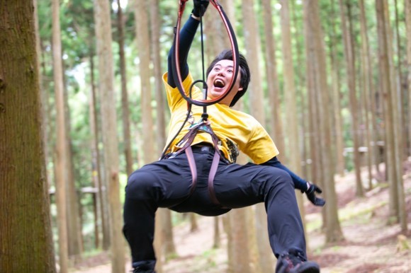 朝来にあるジップスライド