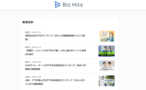 Biz Hits Career blog