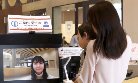 リモート接客中