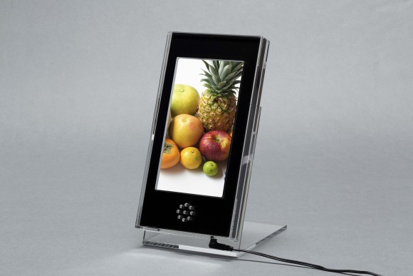 紙ジャケモニター用クリスタルスタンド縦