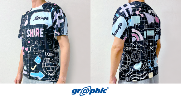 Tシャツの全面にオリジナルデザインを印刷可能な「フルグラフィックTシャツ」をリリース。