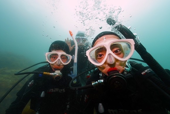 講習中の笑顔！