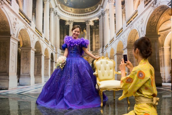 女性専用旅館「姫宿花かざし」なりきり記念写真