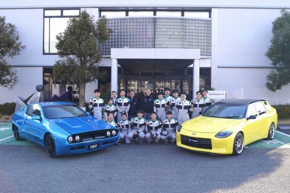 車両製作をした日産京都自動車大学校の学生