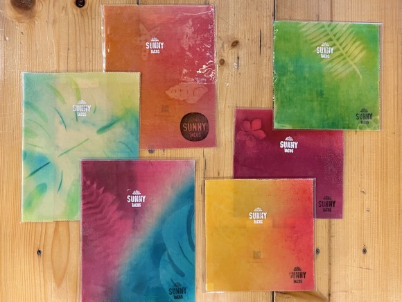 太陽染めデザインミツロウラップ