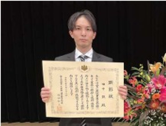 建設ジュニアマスターに選出された田中　凱