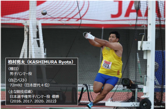 男子ハンマー投 柏村亮太選手が アジア選手権日本代表に決定‼