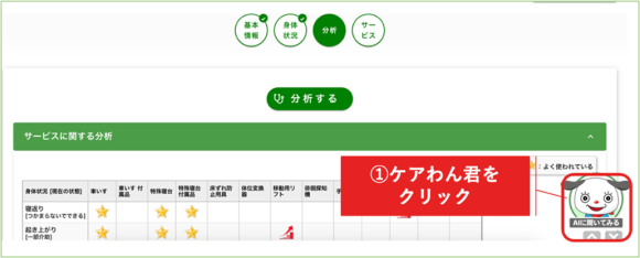 サービスに関する分析画像1