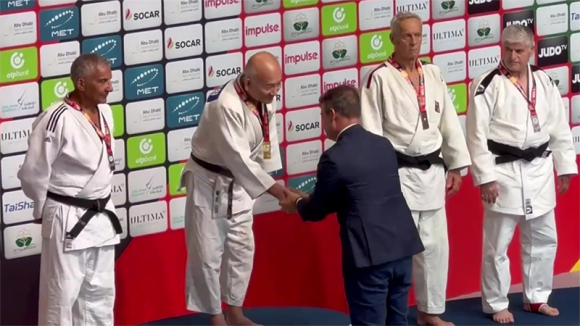 ゲーム会社の代表が2023年アブダビ世界ベテランズ柔道大会で優勝