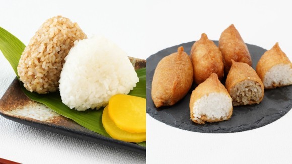 塩むすびといなり寿司