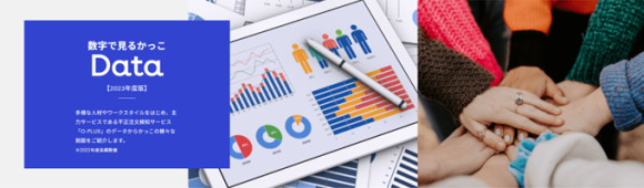 組織とワークスタイル、「O-PLUX]のデータをまとめた「数字で見るかっこ」を公開