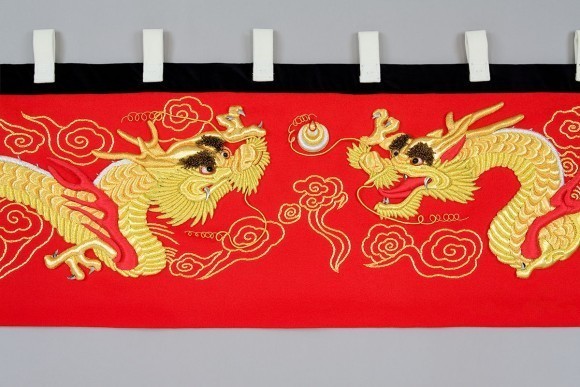 山車幕の刺繍例