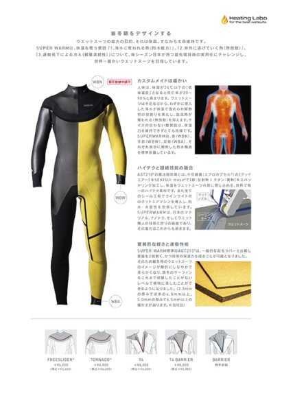 世界初ウエット素材『AGT210』新発売