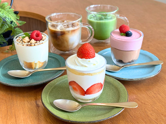 3種のケーキのドリンクセット