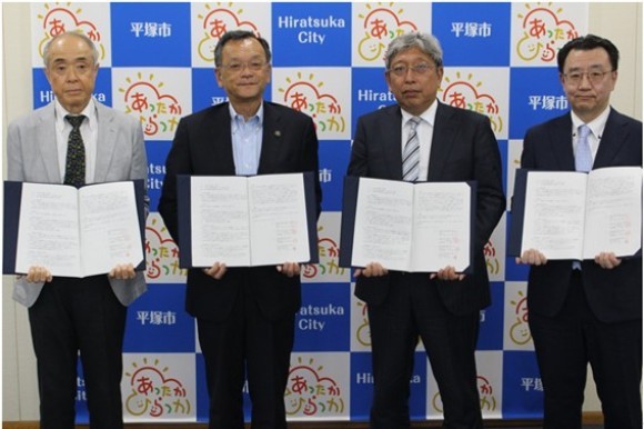 平塚市と「津波避難ビルとしての使用に関する協定」を締結