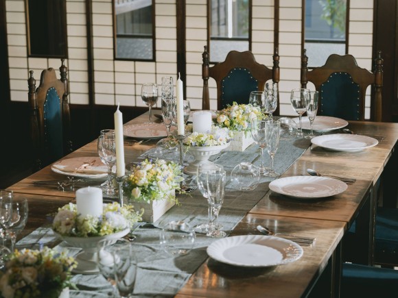 古民家の雰囲気の中でのウェディング